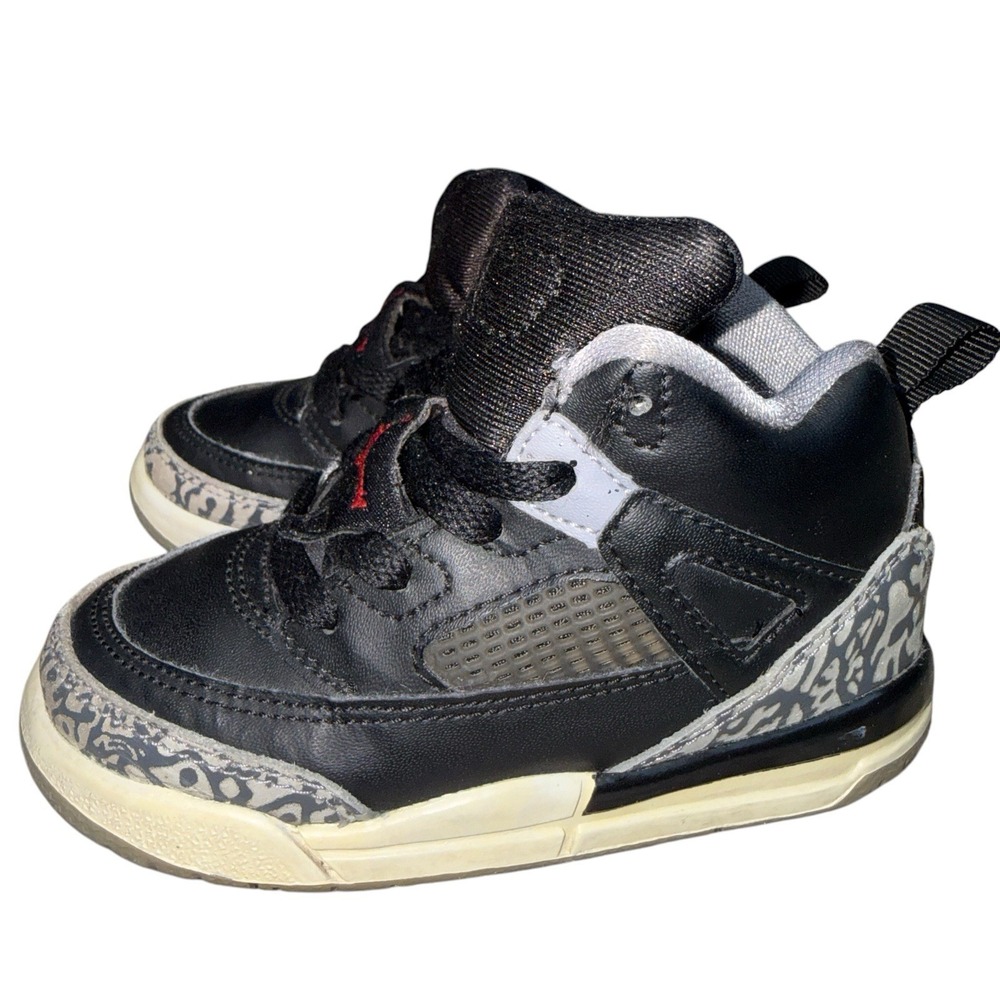 Nike Jordan 317701-034 Spizike Gray Black Toddler Baby Shoes Sneakers Size 7C